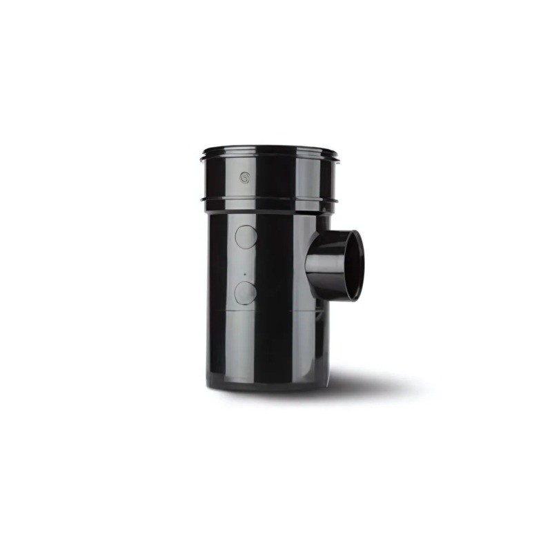 110mm x 50mm Single Socket Boss Pipe – Polypipe System 2000 (Black) – BP425B
