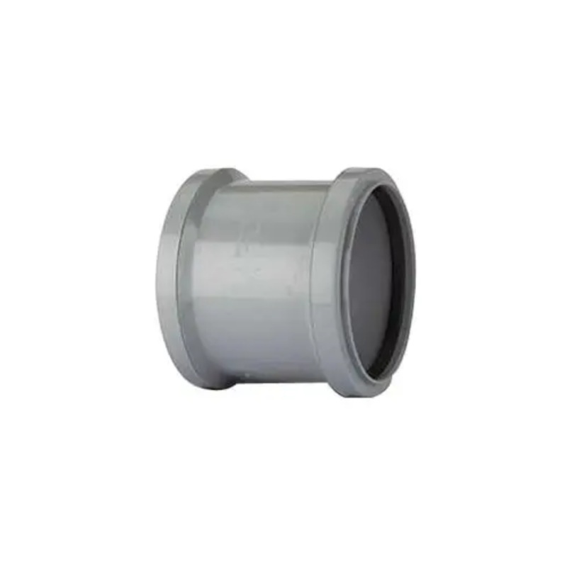 110mm Soil Ring Seal Double Socket Coupler – Polypipe (Grey) – SH44G