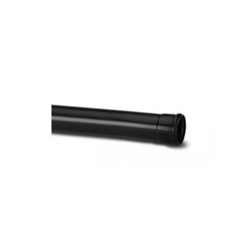 110mm x 3m Soil Plain Ended Pipe – Polypipe (Black) – P430B
