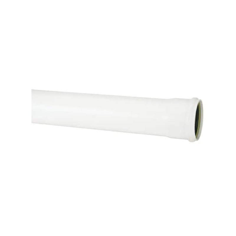 110mm x 4m Ring Seal Soil Socketed Pipe – Polypipe (White) – SP440W