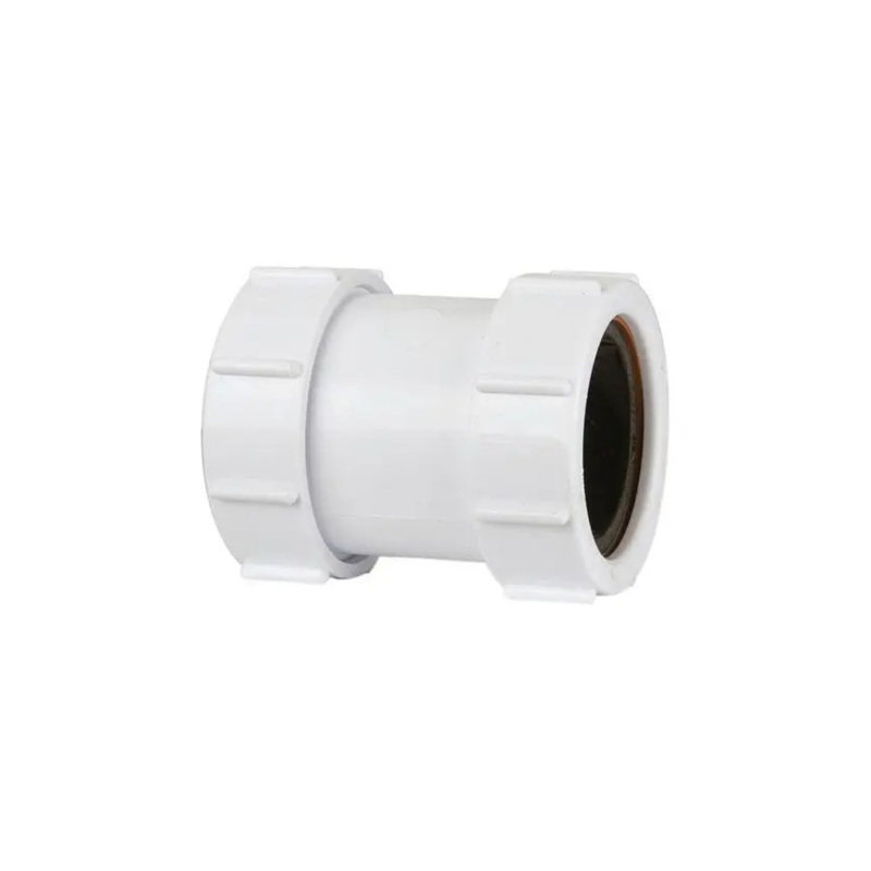 32mm Compression Waste Straight Connector – Polypipe (White) – PS32