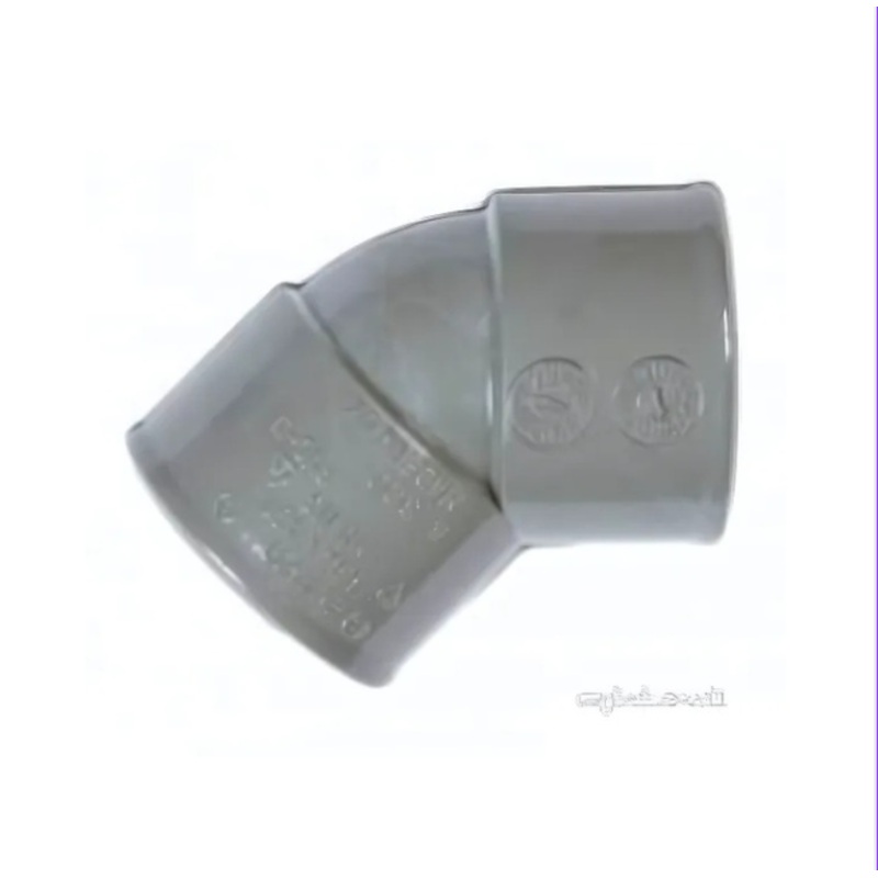 32mm x 45 Soil Single-Socket Knuckle Bend – Polypipe (Grey) – MU113G