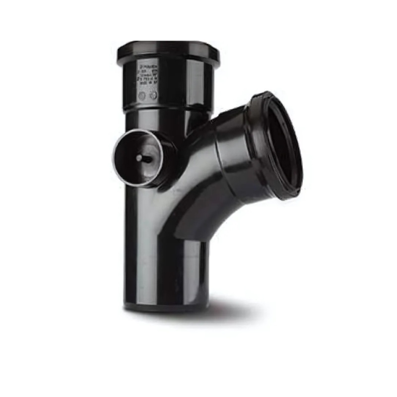 4in/110mm x 104 Single Branch Equal- Polypipe (Black) – ST402B