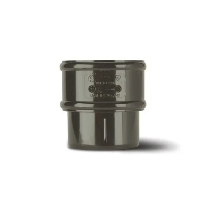 68mm Rainwater Downpipe Connector – Polypipe (Anthracite) – RR125A