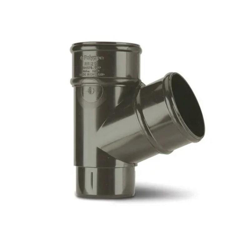 68mm x 112.5 Rainwater Pipe Branch – Polypipe (Anthracite) – RR129A