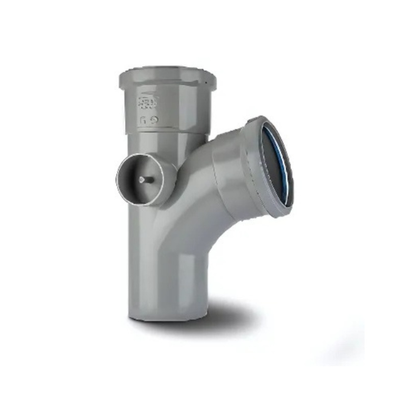 82mm x 92.5 Double Socket Access Bend – Polypipe (Grey) – SB313G