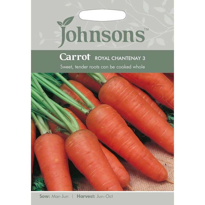Johnsons Carrot Royal Chantenay 3 Seeds