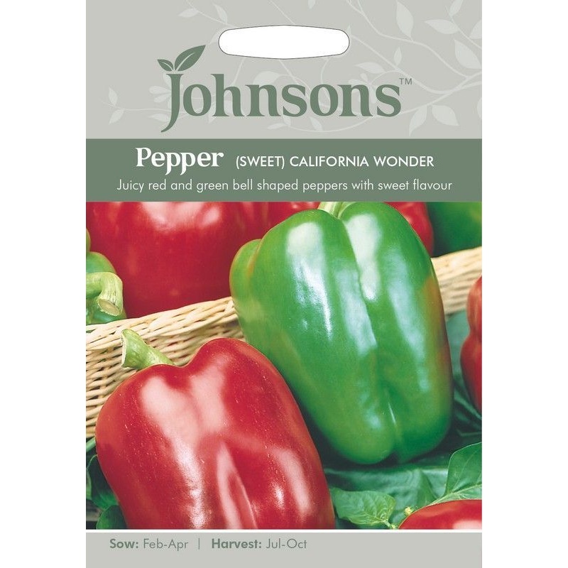 Johnsons Pepper Sweet California Seeds