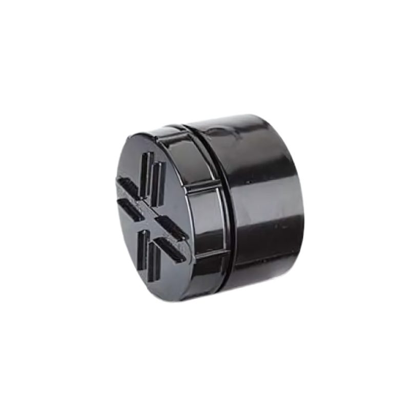 PolySoil 110mm Screwed Access Plug and Cap Spigot Tail – Polypipe (Black) – SA62B