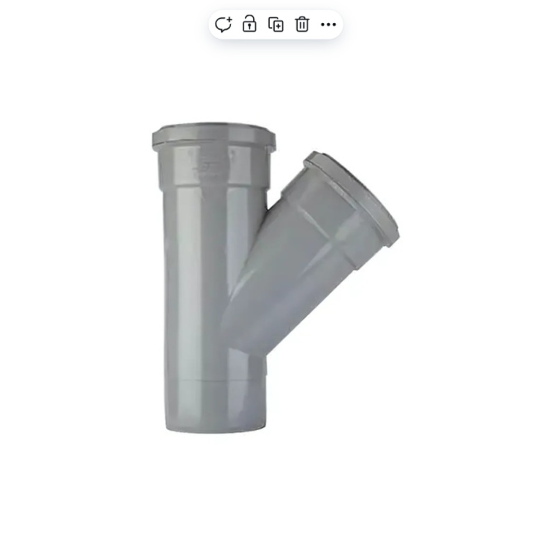 PolySoil 110mm x 135 Single Branch – Polypipe (Grey) – ST404G