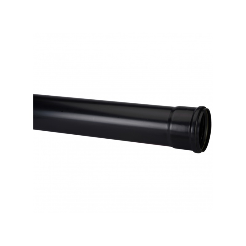 PolySoil 110mm x 4m Single Socket Pipe – Polypipe (Black) – SP440B