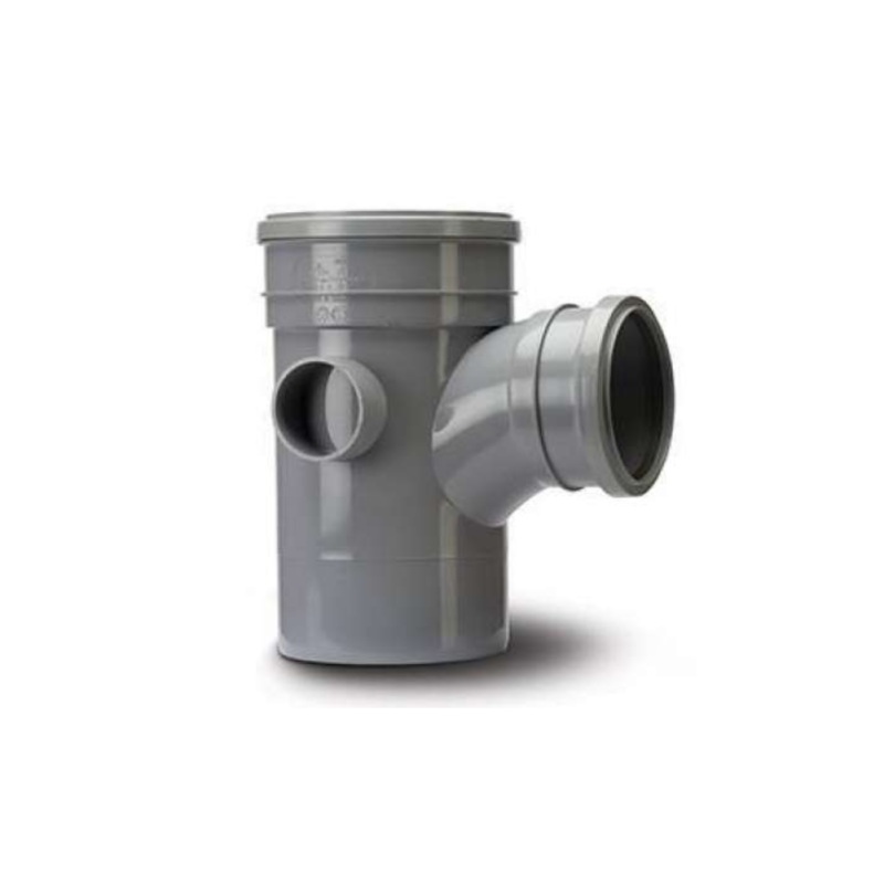 PolySoil 160mm x 92.5 Unequal Single Branch – Polypipe (Grey) – ST604G