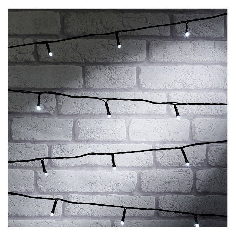 String Fairy Christmas Lights Animated White Outdoor 100 LED – 7.42m by Astralis