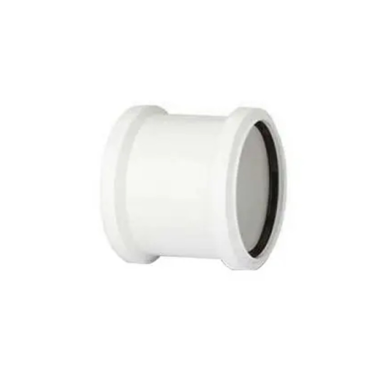 110mm Ring Seal Soil Double Socket Coupler – Polypipe (White) – SH44W