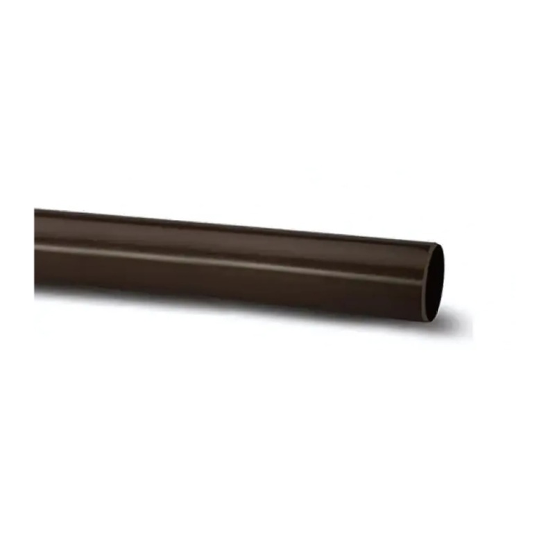 110mm x 3m Soil Pipe Plain Ended – Polypipe (Brown)  P430BR
