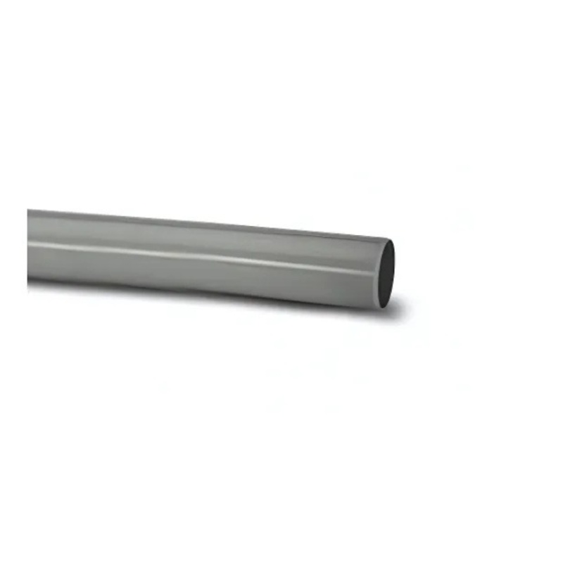 110mm x 3m Soil Plain Ended Pipe – Polypipe (Grey)  P430G
