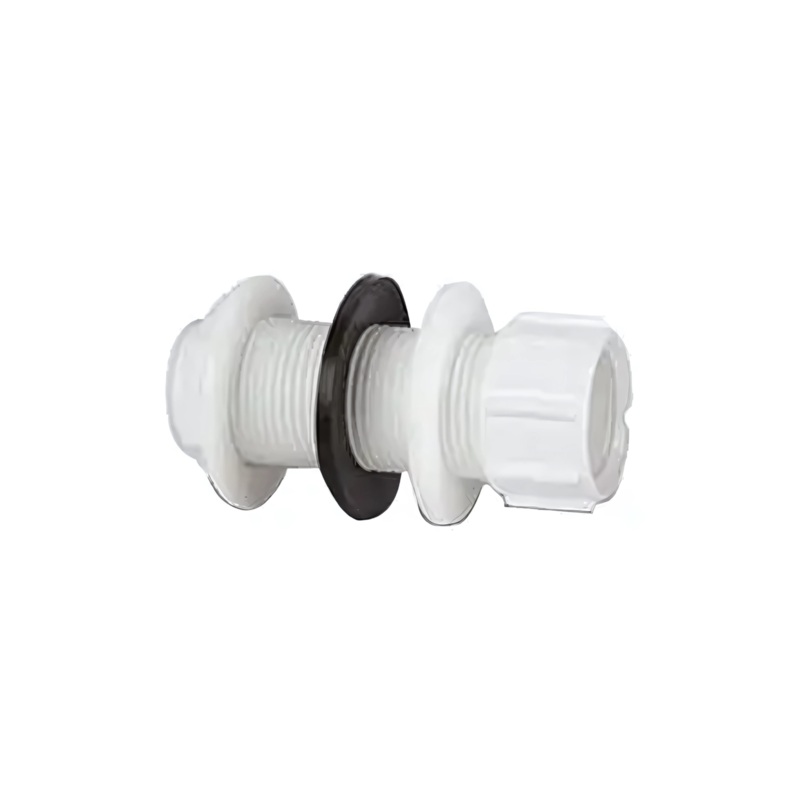 21.5mm Straight Tank Connector – Polypipe (White) – VP49W