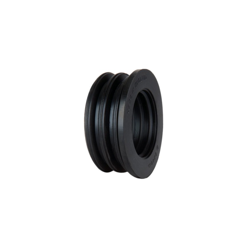 32mm Boss Adaptor Push-Fit Rubber – Polypipe System 2000 (Black) – SN32