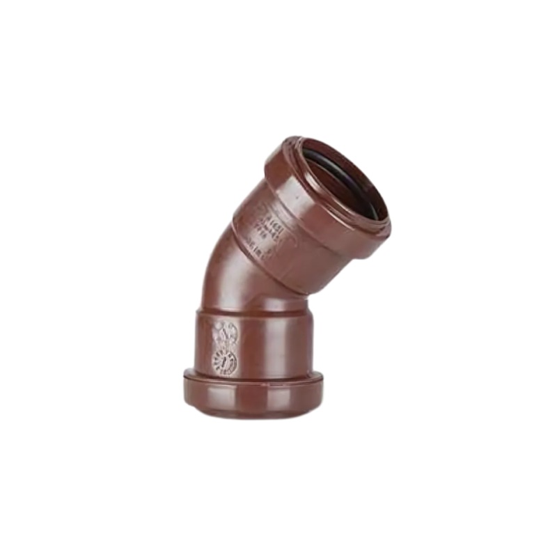 40mm x 45 Push Fit Obtuse Bend – Polypipe Waste (Brown) – WP18BR
