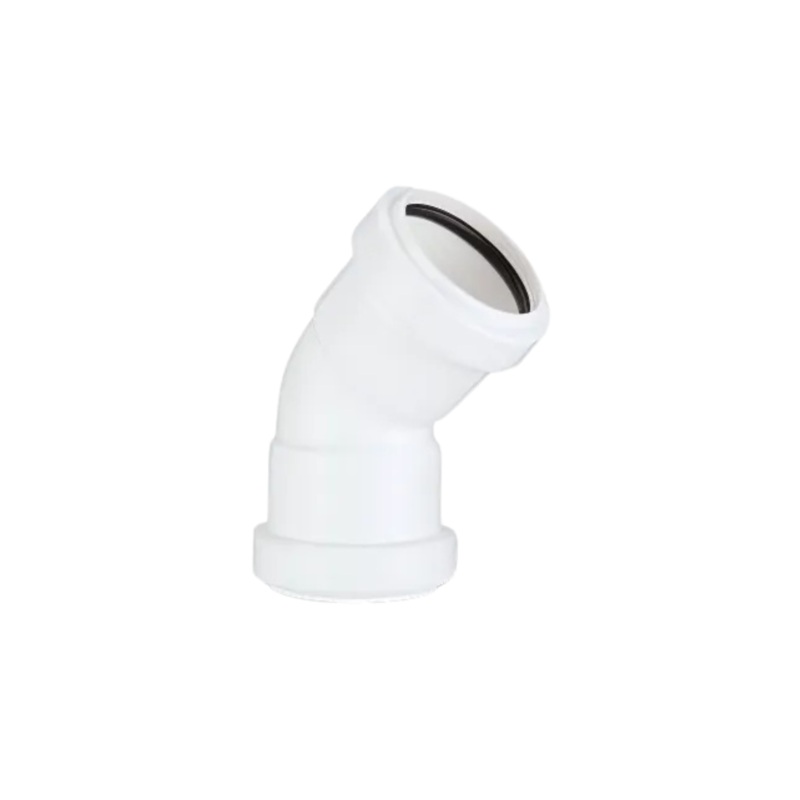 40mm x 45 Push-Fit Obtuse Bend – Polypipe Waste (White) – WP18W