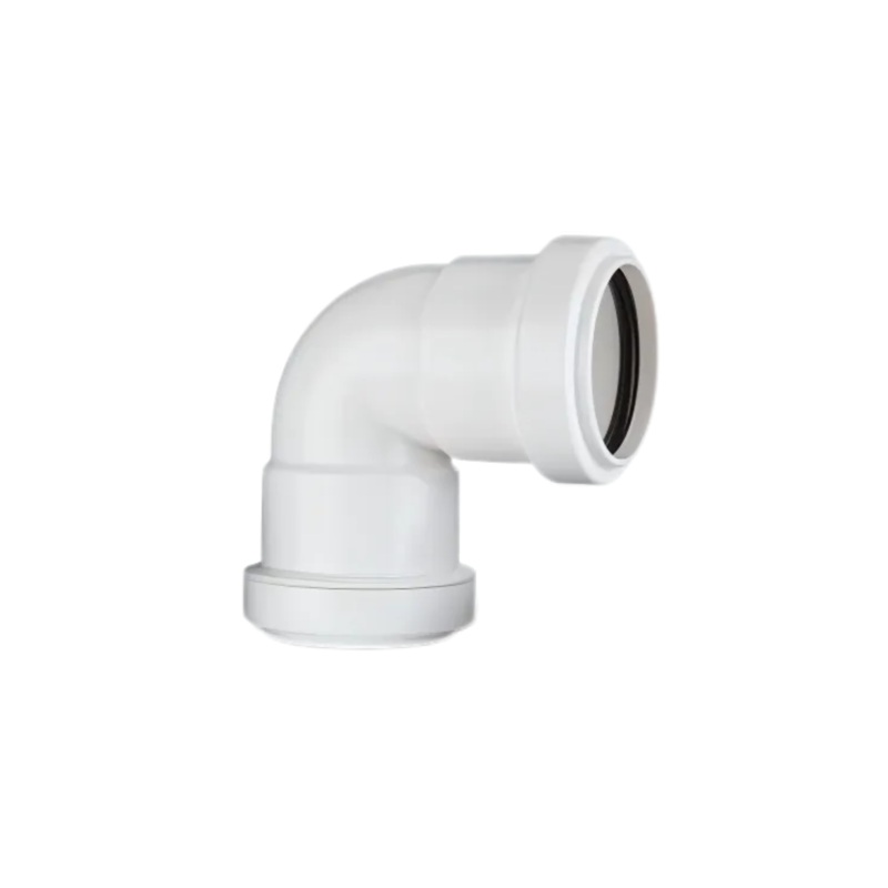 40mm x 90 Push-Fit Knuckle Bend – Polypipe Waste (White) – WP16W