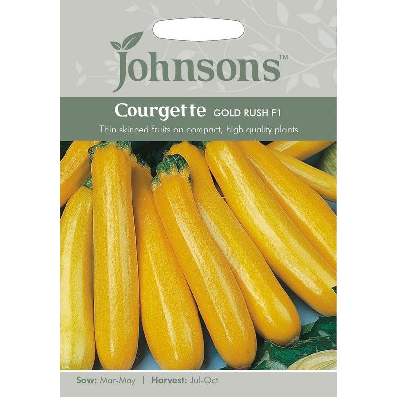 Johnsons Courgette Gold Rush F1 Seeds