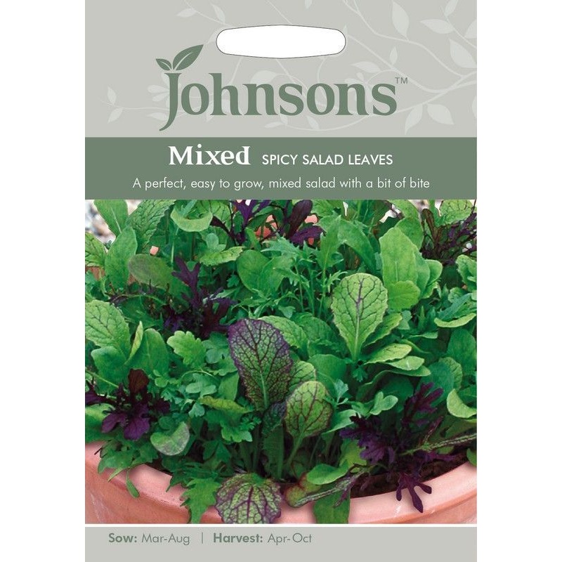 Johnsons Mixed Spicy Salad Leaves Seeds
