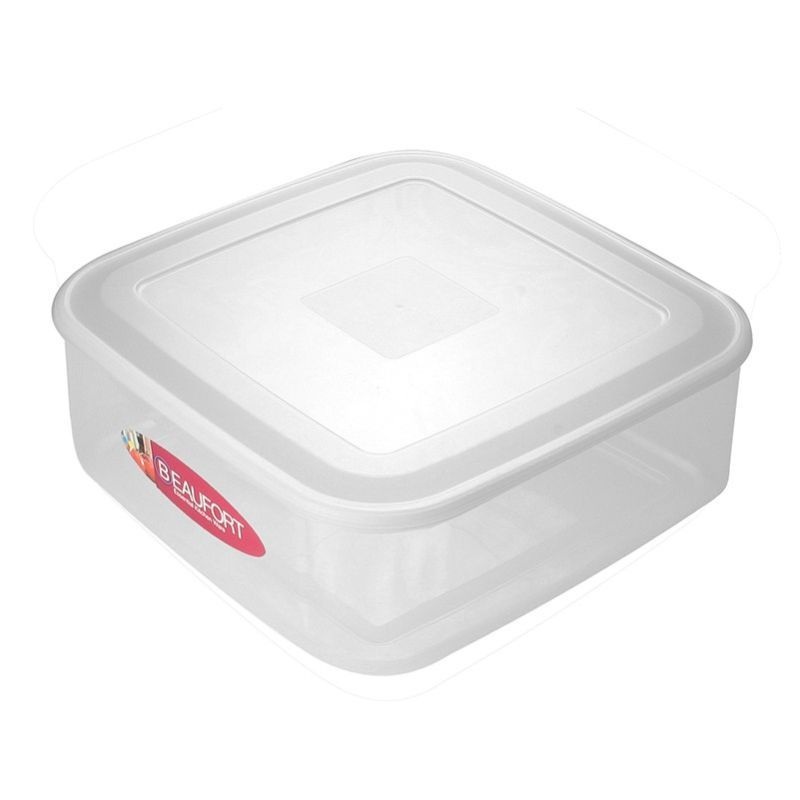 Plastic Food Container Square 7 Litres – Clear by Beaufort