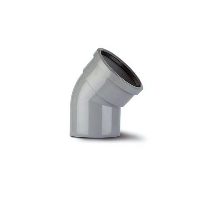 PolySoil 110mm x 135 Single Socket Bend – Polypipe (Grey) – SB412G