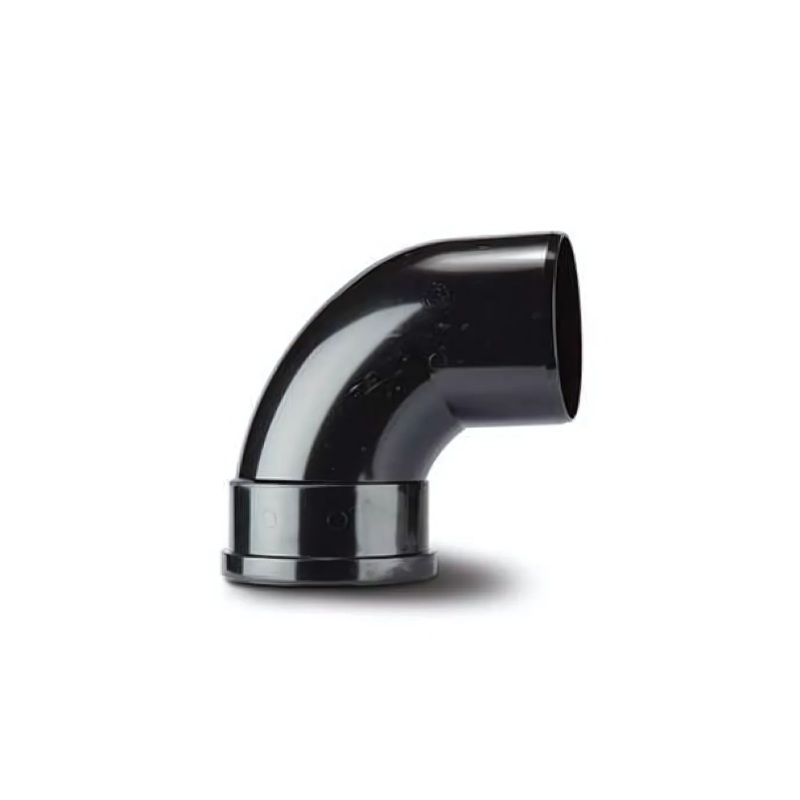 PolySoil 110mm x 92.5 Single Socket Bend – Polypipe (Black) – SB409B