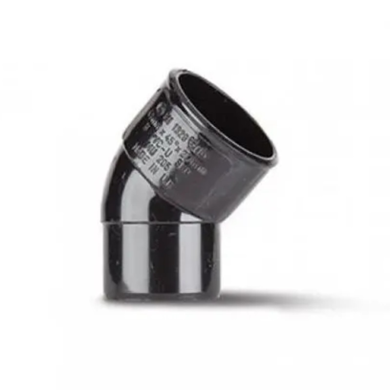 50mm x 45 Spigot Bend – Polypipe (Black) – MU305B