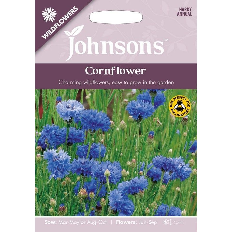 Johnsons Wild Flowers Cornflower Seeds