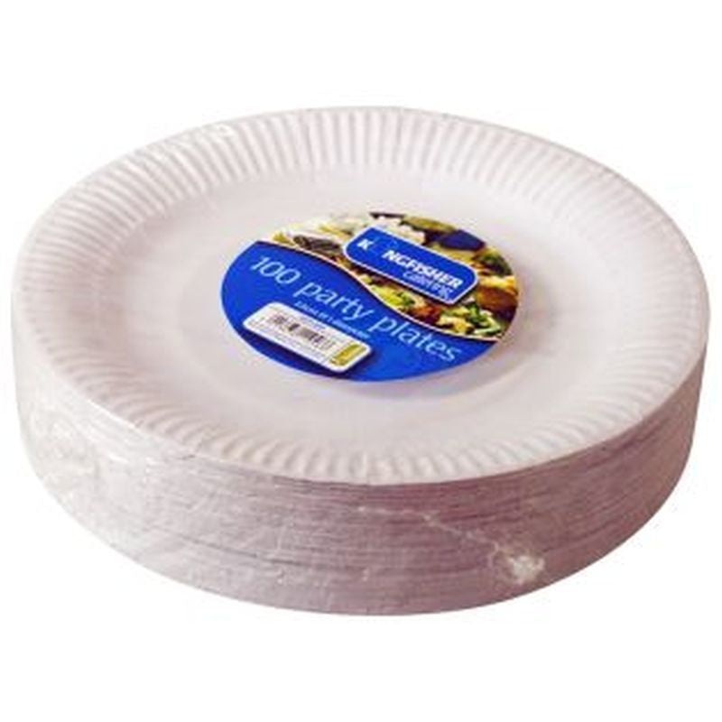 Kingfisher Paper Plates 9in (Pack 100)