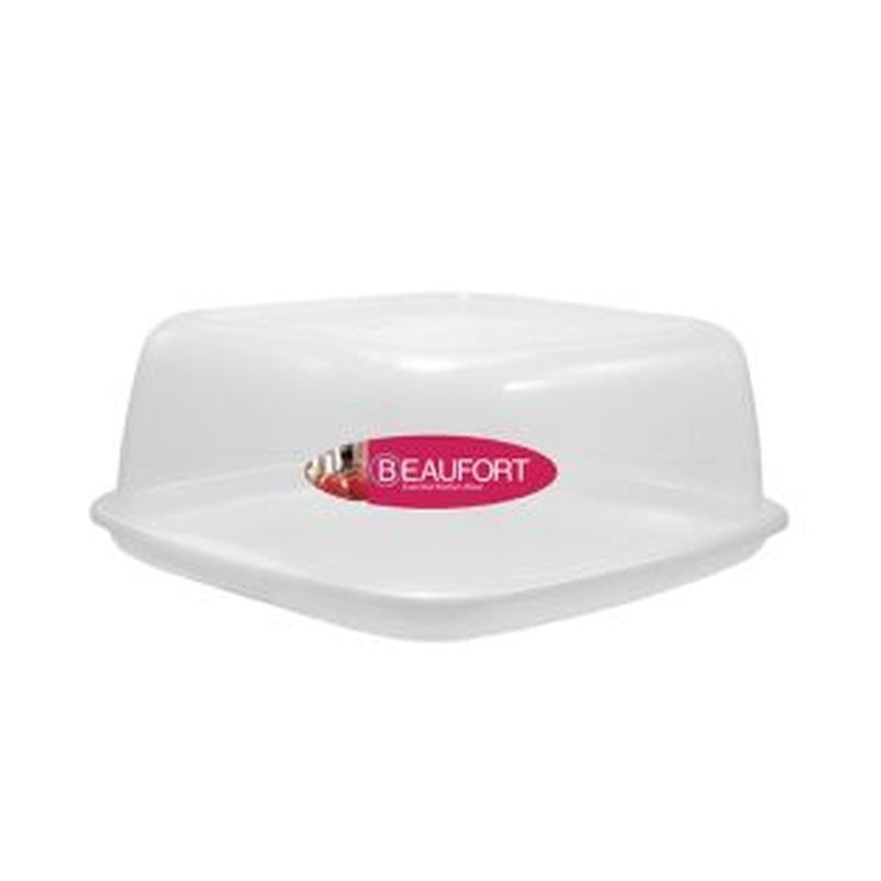 Plastic Food Container Square 12.6 Litres – Clear by Beaufort