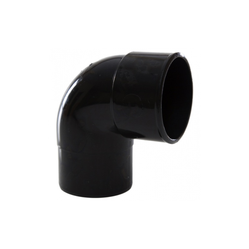 50mm x 90 ABS Elbow – Polypipe (Black) – WS60B