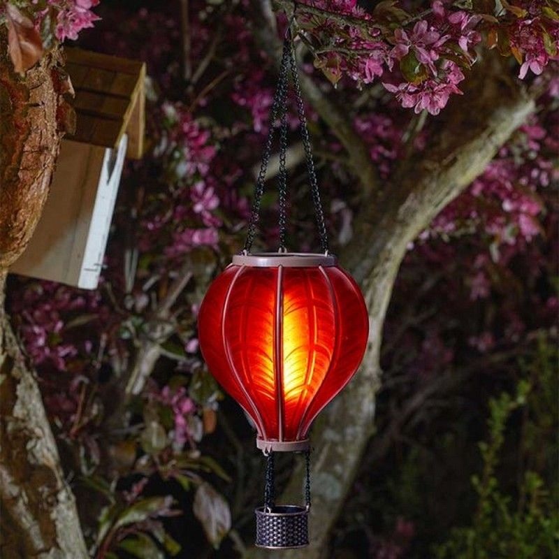 Balloon Solar Garden Lantern Decoration Orange LED – 44cm by Smart Solar