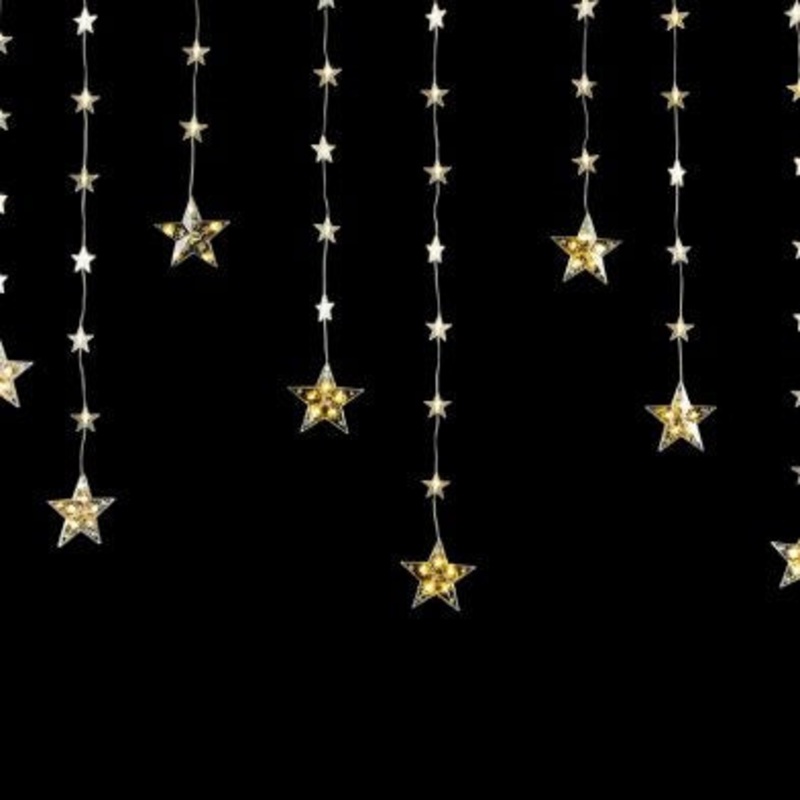 Christmas Curtain Light Multifunction Warm White Outdoor 120 LED – 1.65m by Astralis