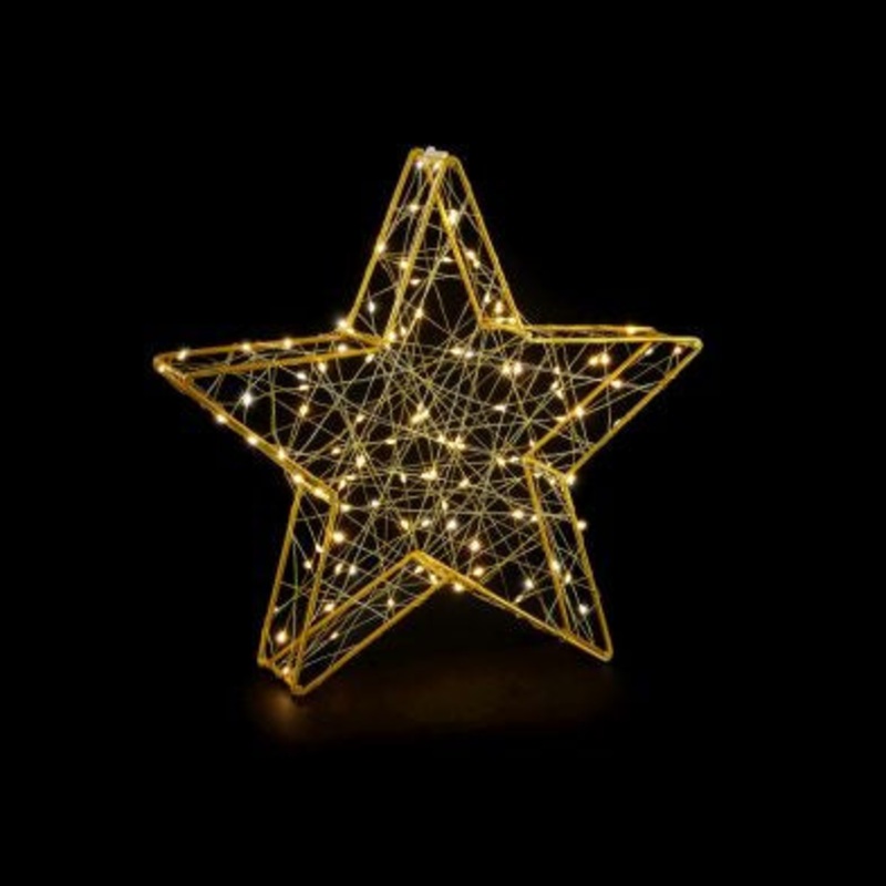 Christmas Dewdrop Star Light Warm White Indoor 120 LED – 30cm by Astralis