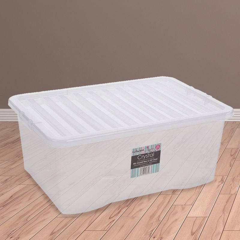 Plastic Storage Box 45 Litres – Clear Crystal by Wham