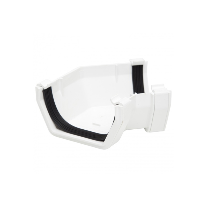 112mm x 135 Angle Square Gutter – Polypipe (White) – RS204W