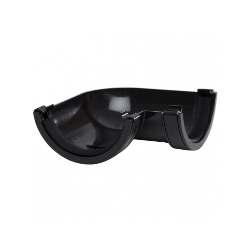 112mm x 90 Rainwater Half-Round Gutter – Polypipe (Black) – RR103B