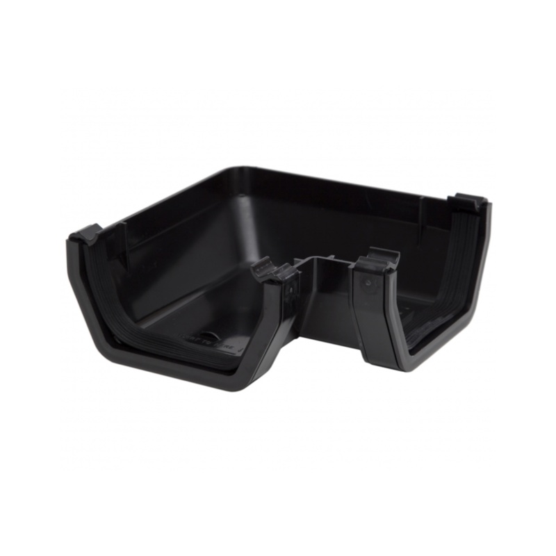 112mm x 90 Rainwater Square Gutter – Polypipe (Black) – RS203B