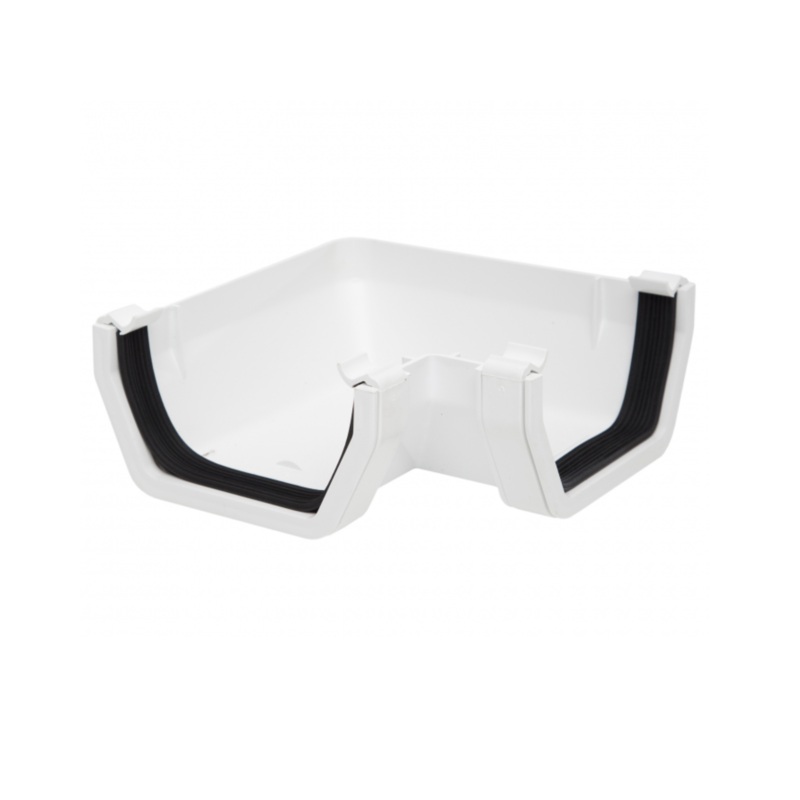 112mm x 90 Rainwater Square Gutter – Polypipe (White) – RS203W