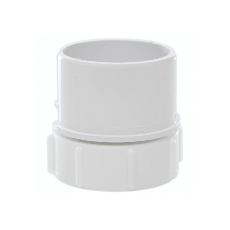 50mm Screwed Access Plug – Polypipe Waste System (White)  WS72W