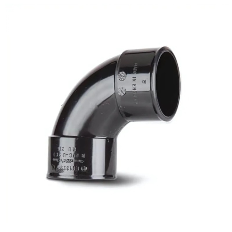 50mm Swept Bend – Polypipe Waste System (Black)  MU314B