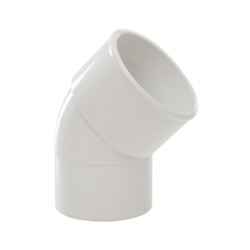 50mm x 45 Spigot Bend – Polypipe Waste System (White)   WS66W