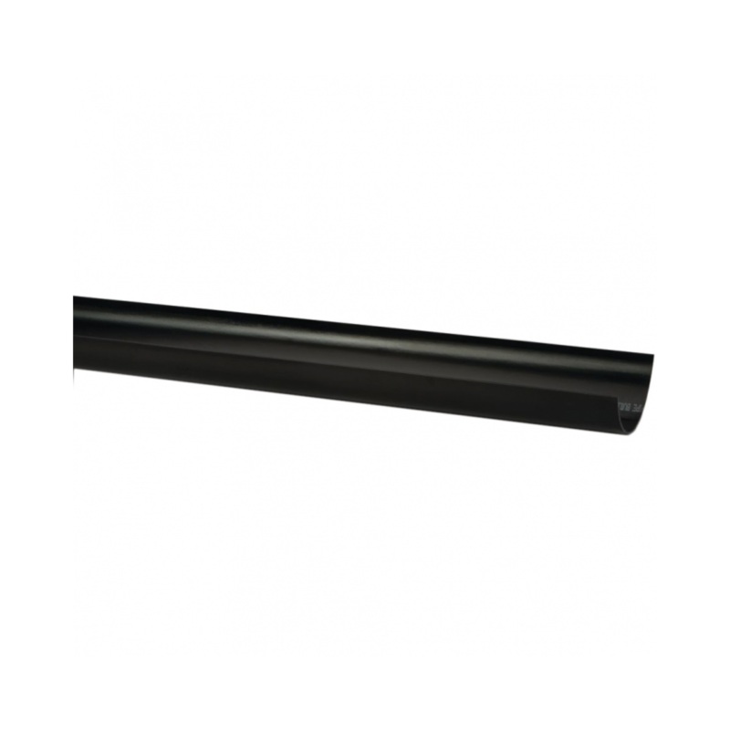 75mm x 2m Mini HalfRound Gutter – Polypipe (Black) – RM300B