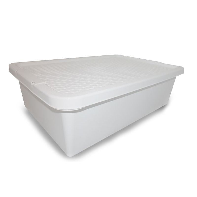 Plastic Storage Box 32 Litres – Cream by Simply Rattan