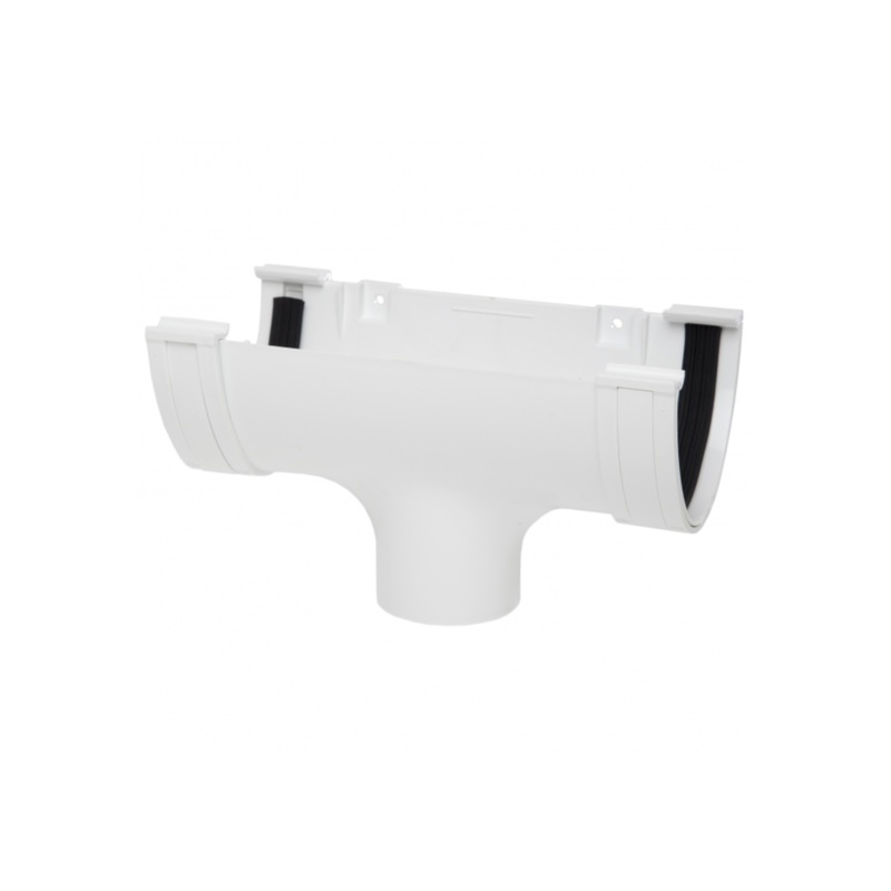 Polyflow 117mm Gutter Running Outlet – Polypipe (White) – RD505W