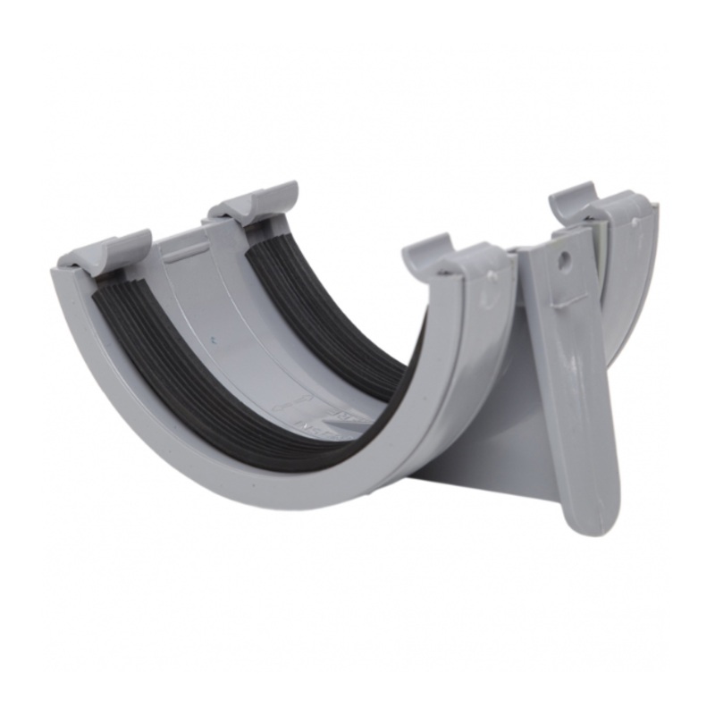 112mm Half Round Gutter Union Bracket – Polypipe (Grey) – RR102G
